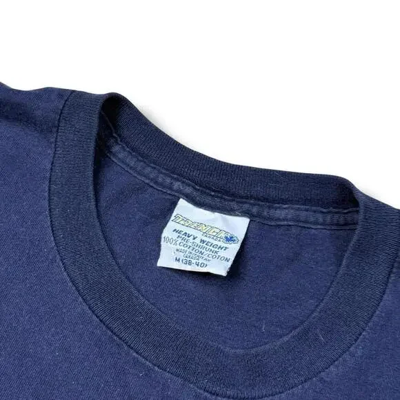 Vintage Toronto Maple Leafs T-Shirt Trench NHL Hockey Graphic Tee Medium 90s Y2K - Picture 4 of 8